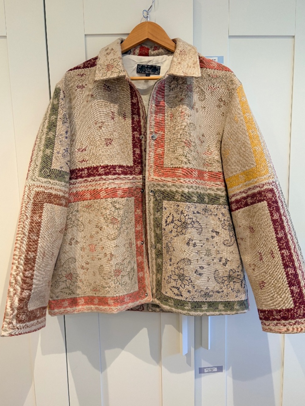 Kith Paisley Tapestry Coaches Jacket “Waffle” Men’s Fall 2025 - Picture 4 of 9